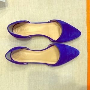 J.Crew Suede D’Orsay Flats